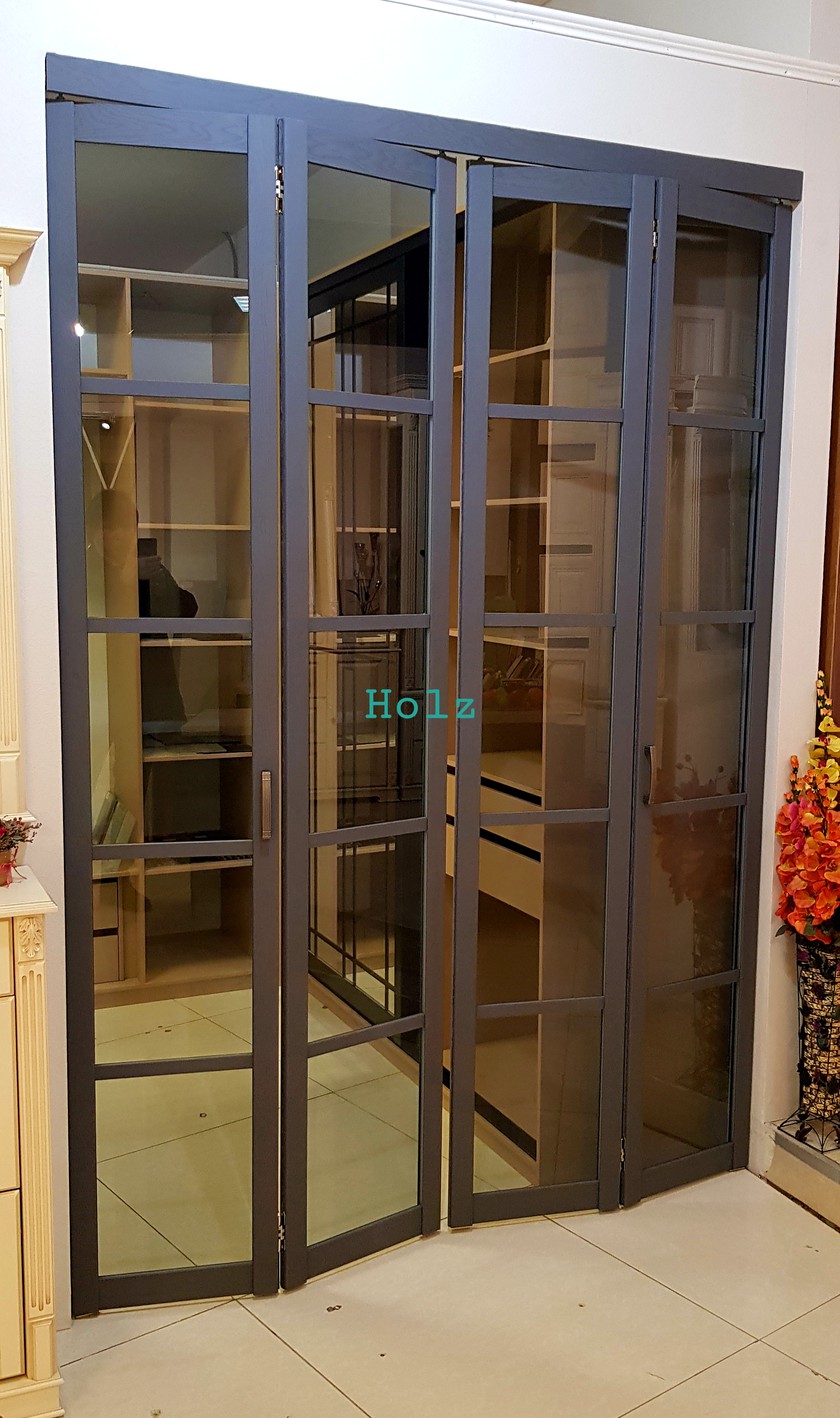 Двери гармошка с тонированным стеклом Улан-Удэ