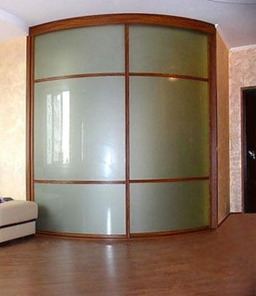 Встроенный шкаф купе радиусный в классическом стиле Улан-Удэ